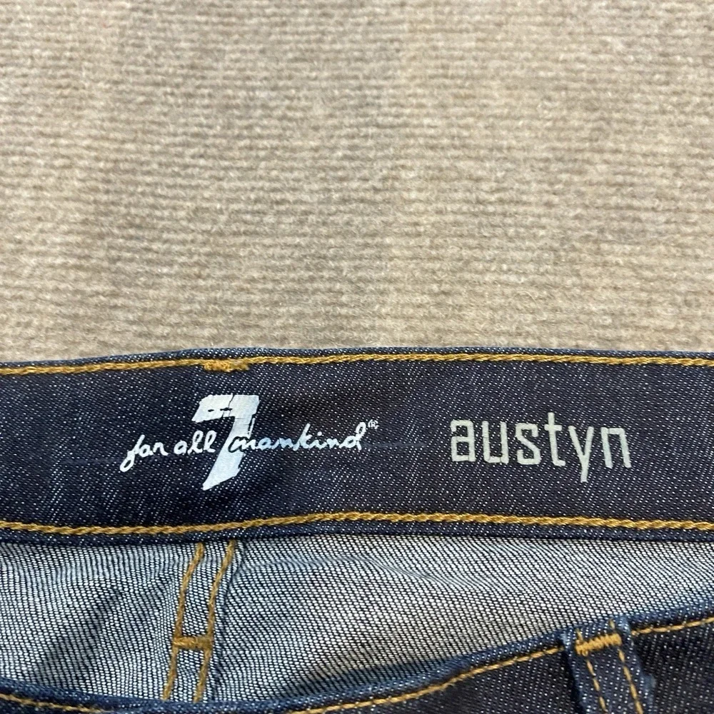 7‎ For All Mankind Austyn Jeans Men 40x30 Y2K Baggy Button Fly Wide Leg USA